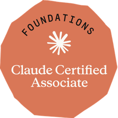 Claude Certified Associate - Foundations badge